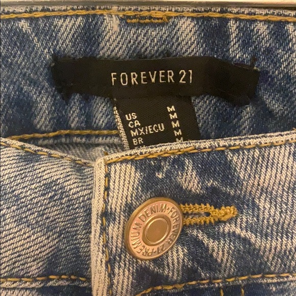 F21 Blue Denim skirt - Picture 3 of 3